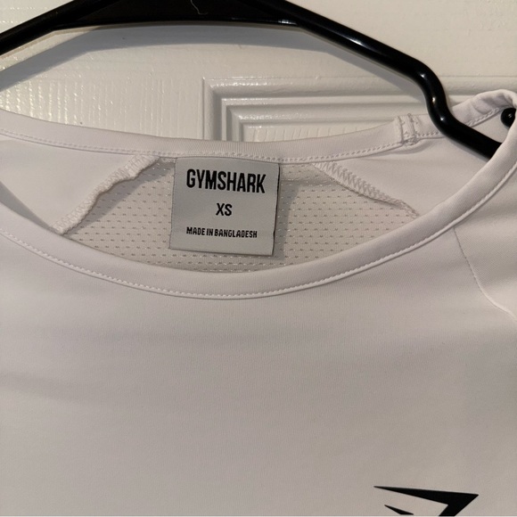 Gymshark White Long Sleeve Crop Top - Picture 2 of 4